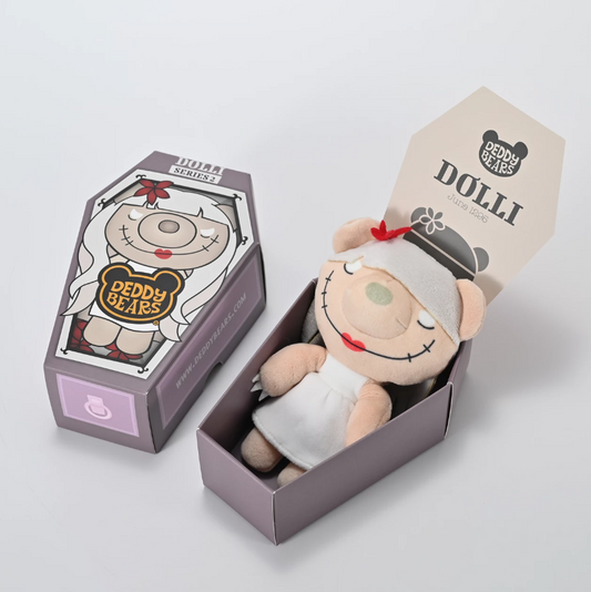 Series 2 - Deddy Bears - 15cm Plush In A Coffin - Dolli